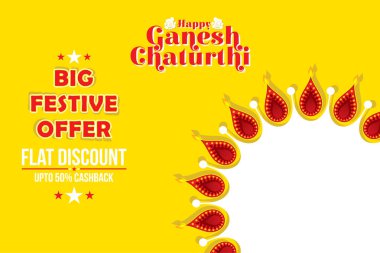 yaratıcı gok Chaturthi Festival poster tasarım