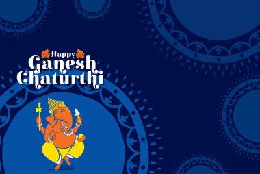 yaratıcı gok Chaturthi Festival poster tasarım