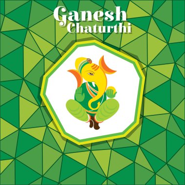 yaratıcı gok Chaturthi Festival poster tasarım
