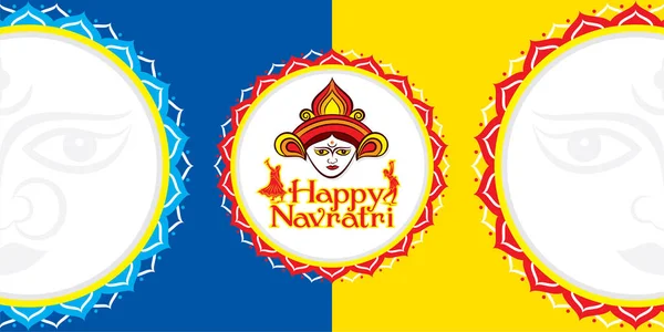 Glad Navratri Festival banner design — Stock vektor