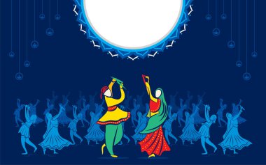 yaratıcı Navratri Graba mahotsav poster tasarımı