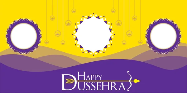 Design de cartaz feliz dussehra festival —  Vetores de Stock