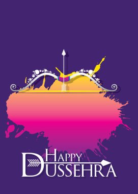 mutlu dussehra Festivali afiş tasarım