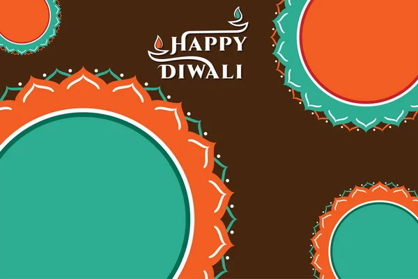 Glücklich diwali hindu Festival Banner — Stockvektor