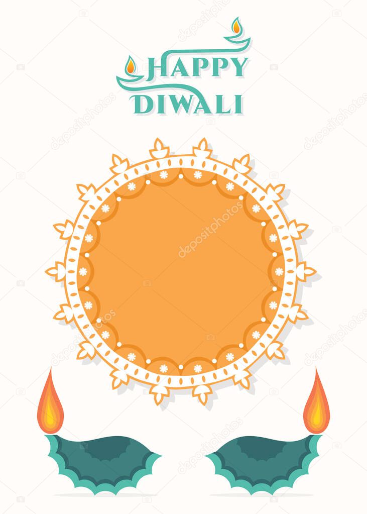 Happy diwali festival banner design