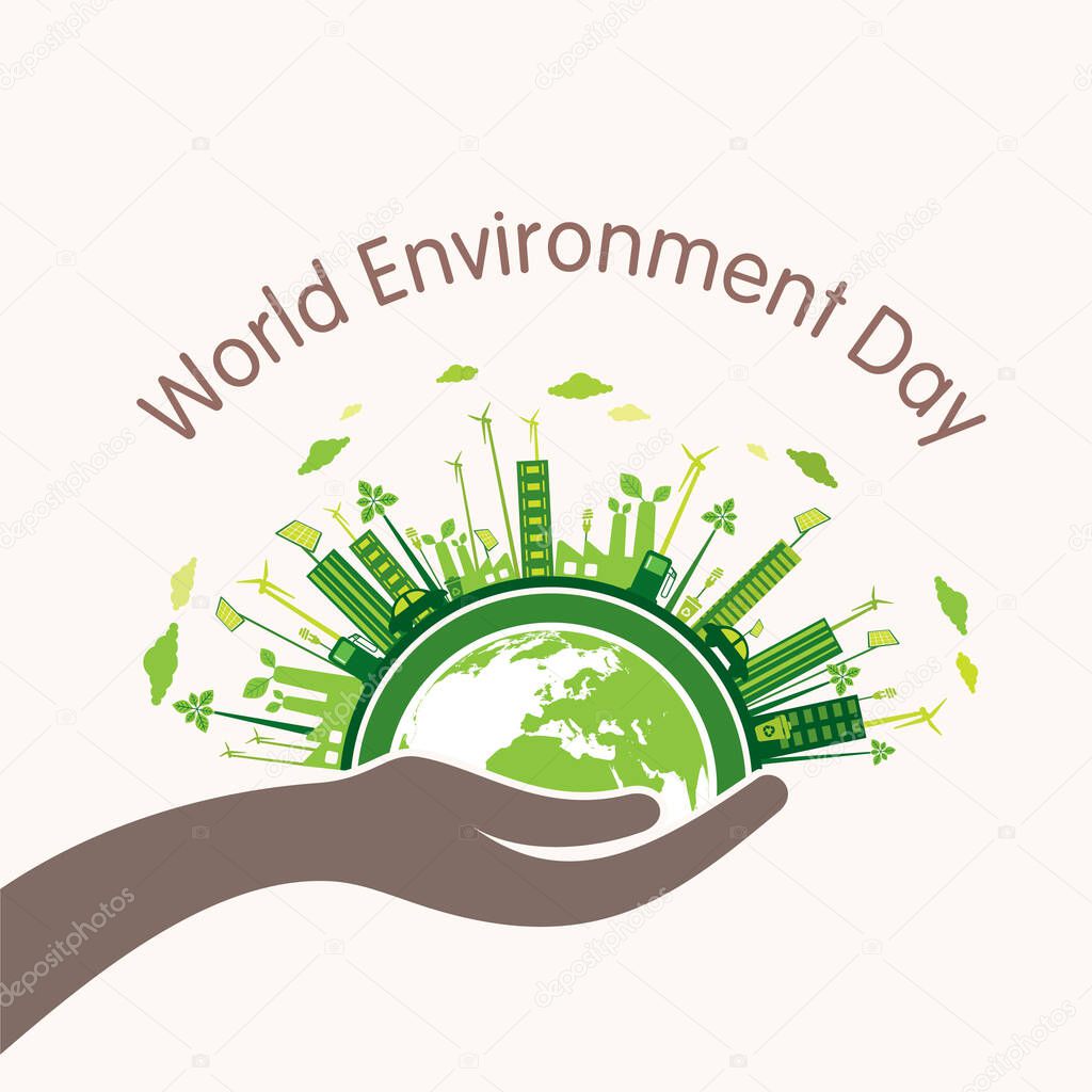 creative vector illustration of world environment day banner design