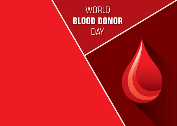 Vektor Illustration Donera Blod Koncept Världen Blodgivare Dag — Stock vektor