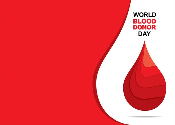 献血のベクトル図世界献血者の日 — ストックベクタ