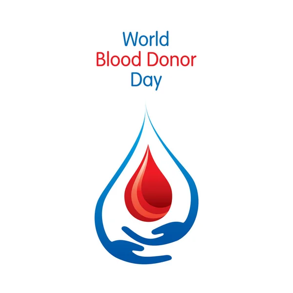 献血のベクトル図世界献血者の日 — ストックベクタ