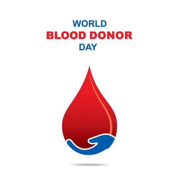 Kan Bağışı Konseptinin Vektör Çizimi Dünya Kan Bağışı Günü — Stok Vektör