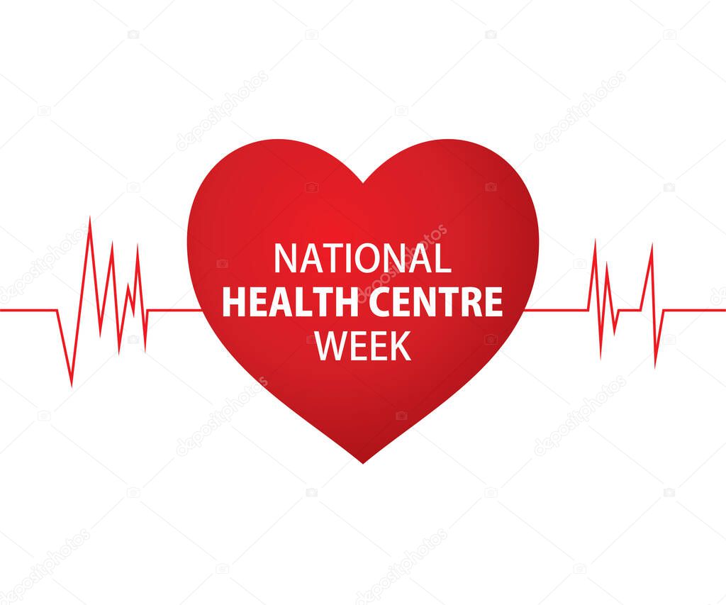 vector illustrator national health center week poster design