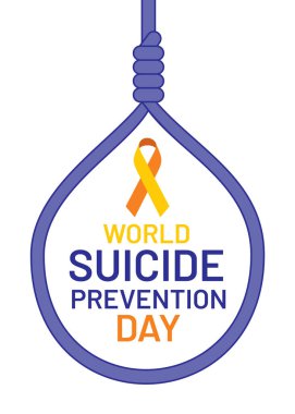 vektör illüstrasyonu dünya intiharını önleme günü poster tasarımı