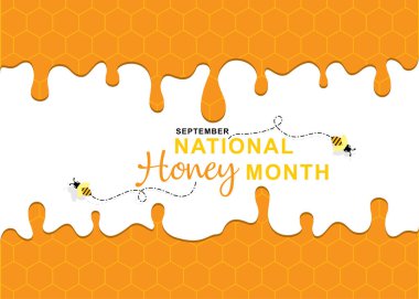 Ulusal bal ayı poster tasarımının vektör çizimi