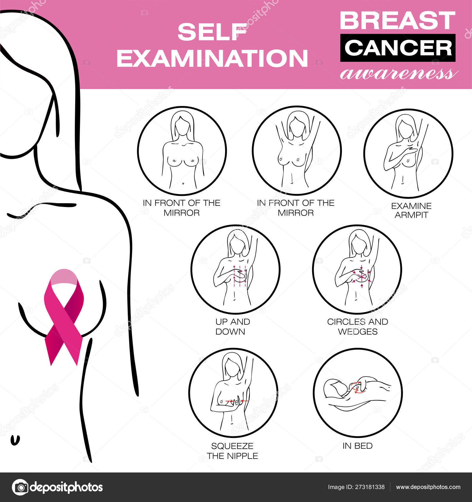 Self Breast Exam Chart