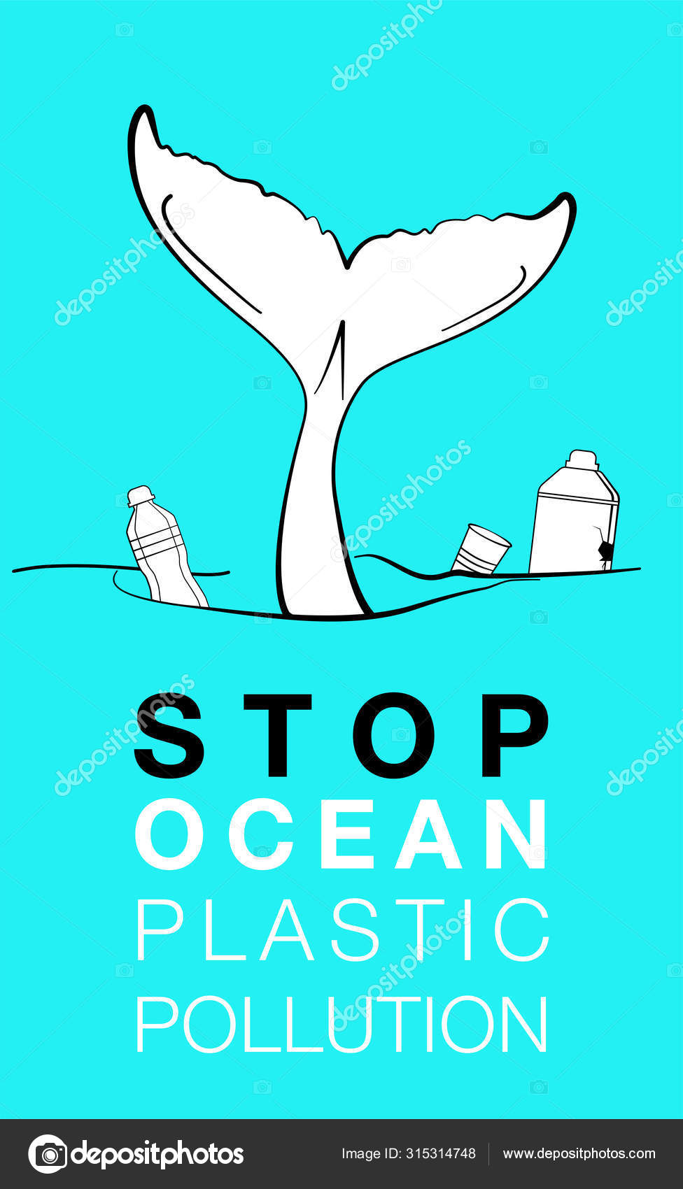 Plastic pollution poster