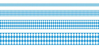 Dört Banner Octoberfest Düz Elmas Desen Set