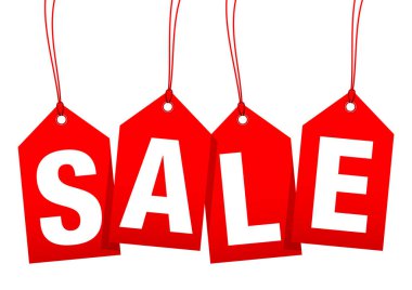 Set Dört Asılı Kırmızı Ok Hangtags Satılık