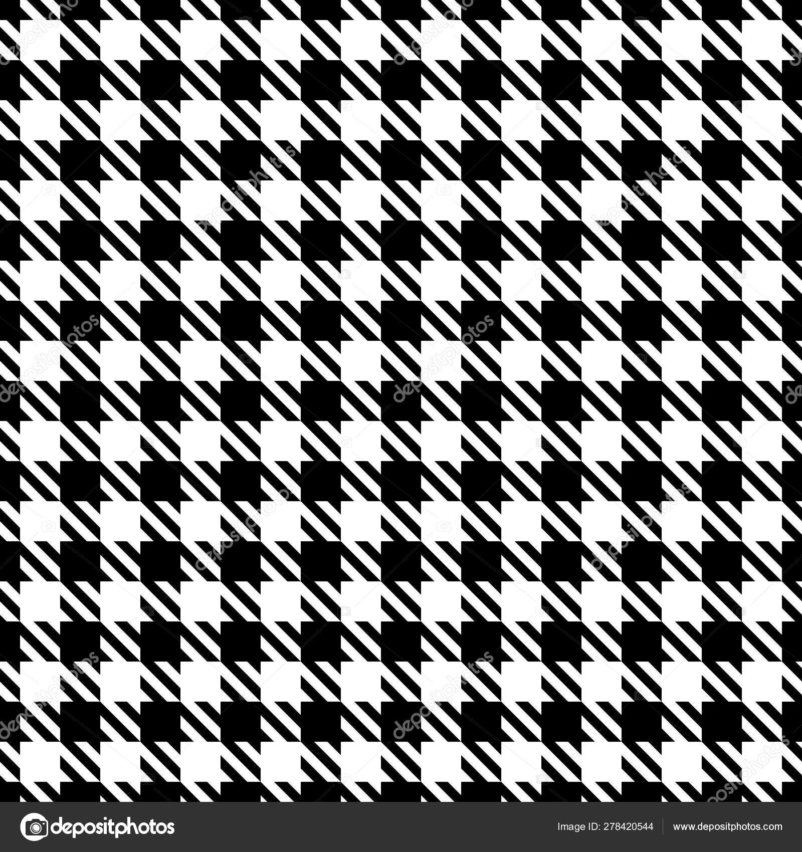 Big Seamless Graphic Houndstooth Pattern Black White Stock Vector by  ©jengel17 278420544
