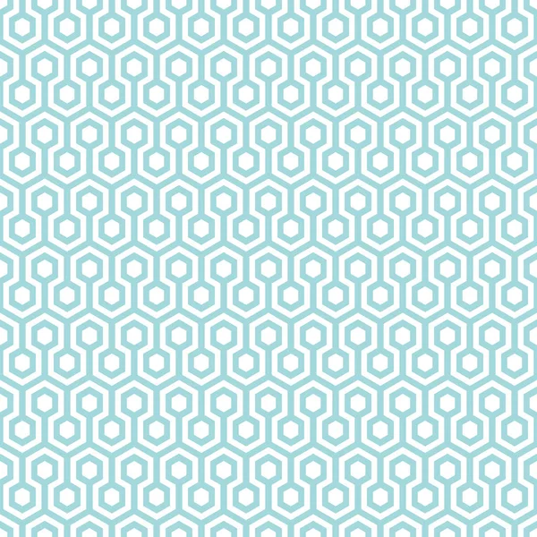 Patrón Sin Costura Abstractos Panales Azul Blanco — Vector de stock
