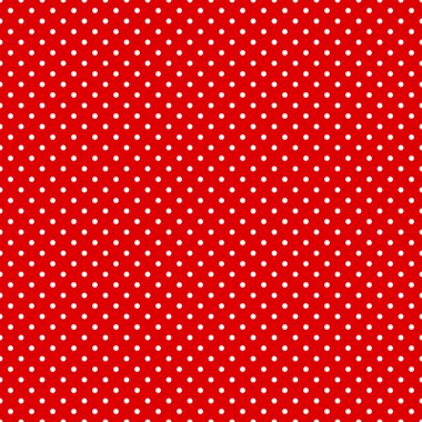 Dikişsiz Desen Küçük Beyaz Nokta Kırmızı