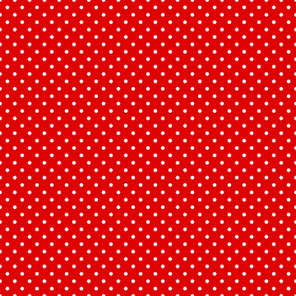 Безшовний Візерунок Маленькі Білі Крапки Червоному — стоковий вектор