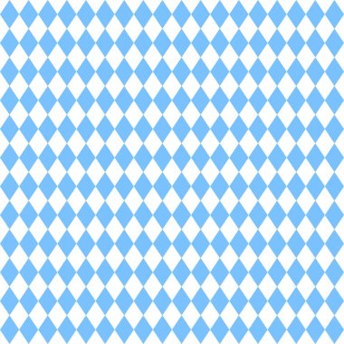 Dikişsiz Büyük Düz Elmas Desen Oktoberfest Açık Mavi Ve Beyaz