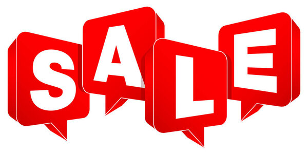 Набор из четырех "мыльных пузырей" красной речи
