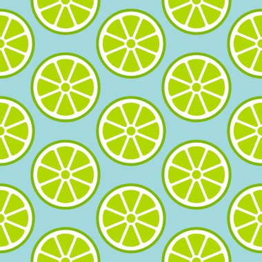 Soyut Dikişsiz desen Limes dilim yeşil ve mavi