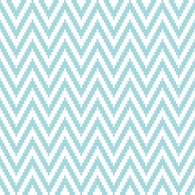 Dikişsiz Desen Küçük Piksel Chevron Mavi ve Beyaz