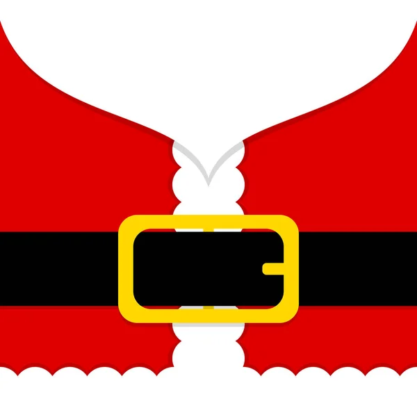 Abstract Santa Claus Costume Belt Red White — Stock Vector