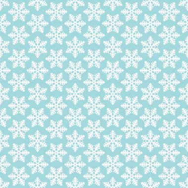 Kusursuz desenli Çarpık Kar Taneleri Mavi ve Beyaz