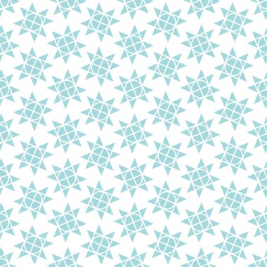 Kusursuz Şablon Küçük Grafik Noel Yıldızları Mavi Beyaz