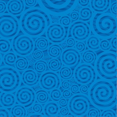 Mavi tonlarda su girdap arka plan. Düz stil.