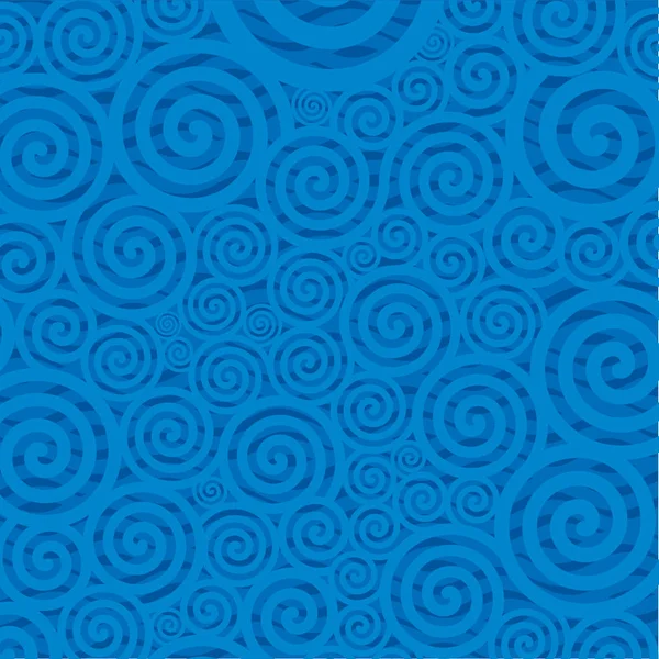 Water swirl background in blue tones. Flat style. — Stock Vector