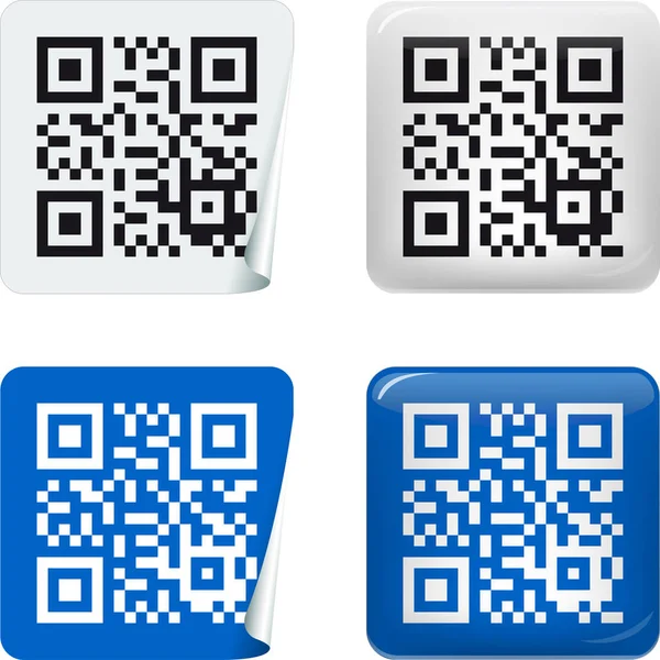 QR Kod etiketi iki biçim ve renkte.