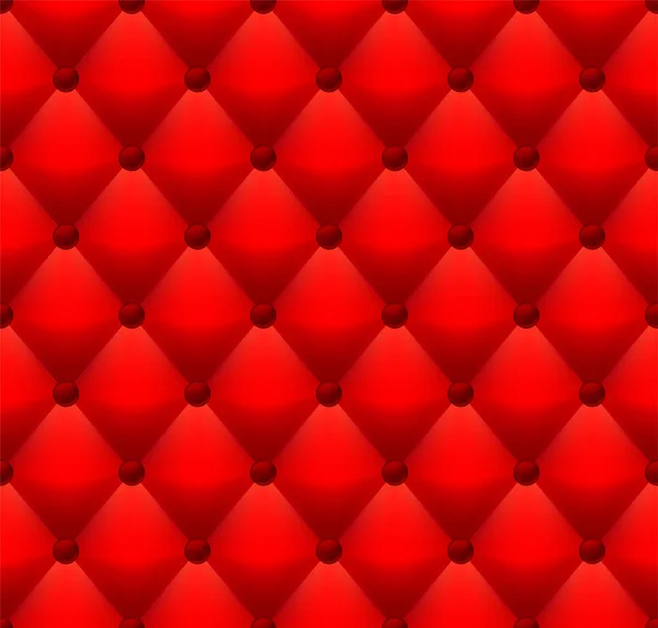 Fondo de cuero rojo sin costuras con textura geométrica . — Archivo Imágenes Vectoriales