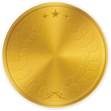Kopya alanı ile Criptocurrency. Altın tonlarda sikke.