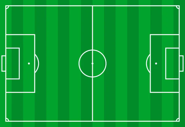 Vista Frontal Futebol Campo Futebol Europeu Geométrica Plana Gráficos De Vetores