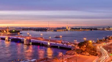 Saint-Petersburg, şehir manzaraları hızlandırılmış Fotoğrafçılık