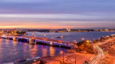 Saint-Petersburg, şehir manzaraları hızlandırılmış Fotoğrafçılık