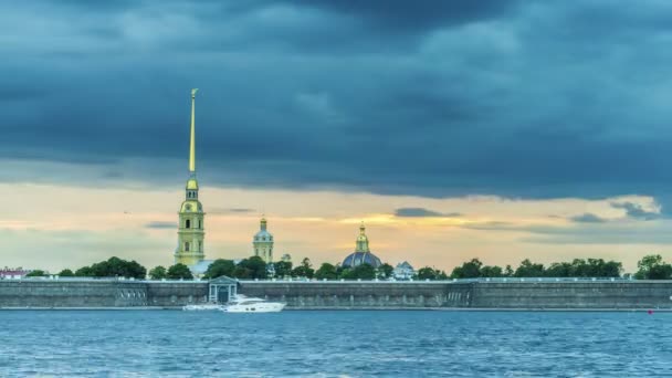 Saint Petersburg Şehir Manzaraları Hızlandırılmış Fotoğrafçılık — Stok video