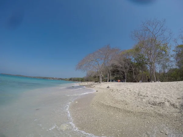 Playa Paradisaca Isla Baru — Foto de Stock