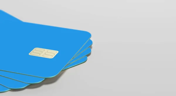 Gekleurde Lege Creditcard Illustratie — Stockfoto