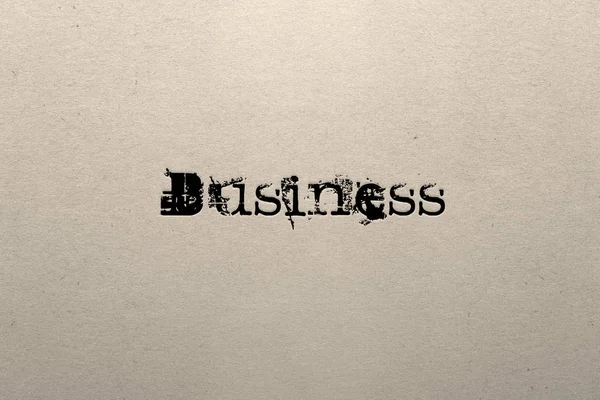 Vintage Business Font Natural Paper Ilustração — Fotografia de Stock