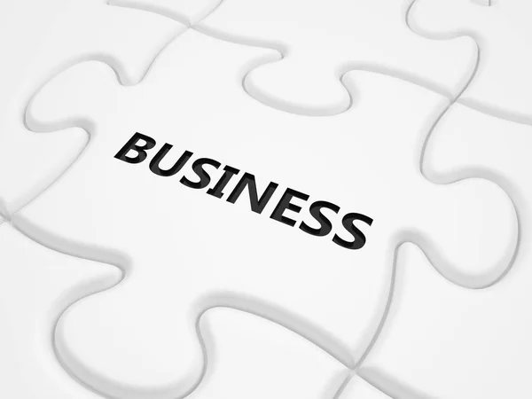 Business Symbool Bij Puzzle Illustratie — Stockfoto