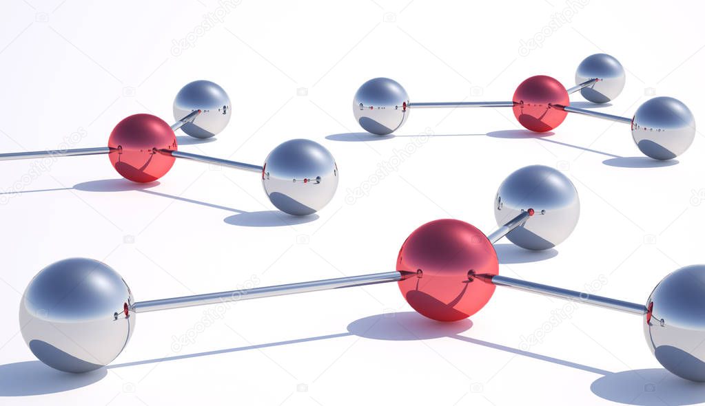 business network as graphics element - Illustration