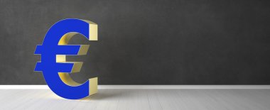 3d euro sembol oluşturma - İllüstrasyon