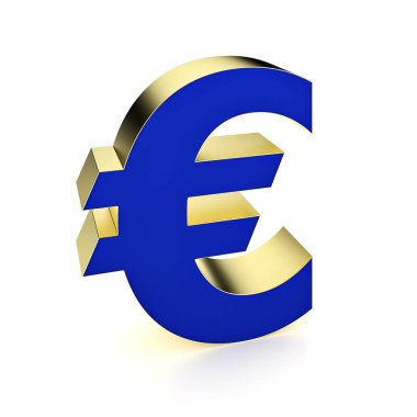 3d euro sembol oluşturma - İllüstrasyon