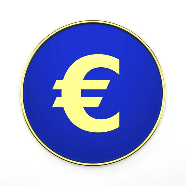Vykreslování Symbolu Euro Ilustrace — Stock fotografie