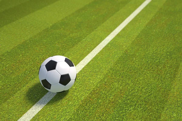 Soccer Ball Field Illustration — Stock Photo, Image